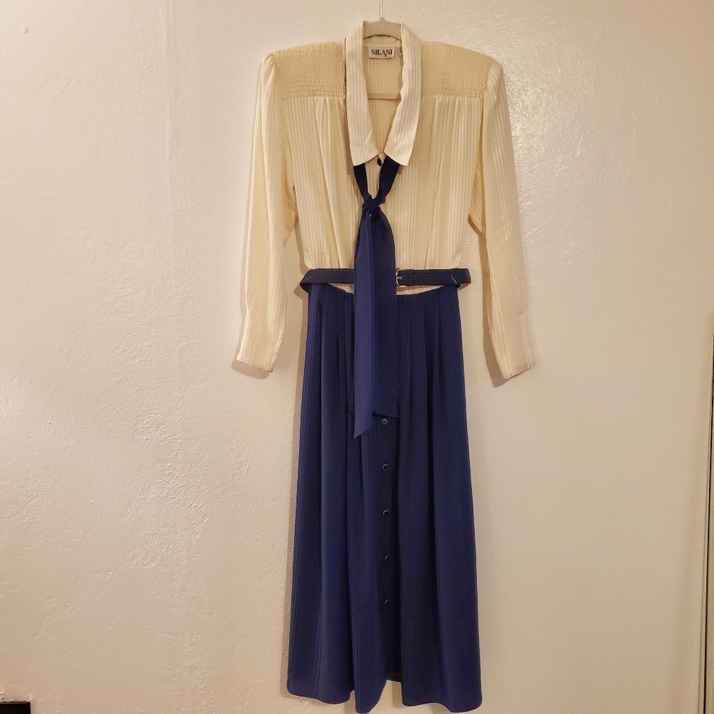 Vintage 80s Midi Dress - Picture 4 of 4